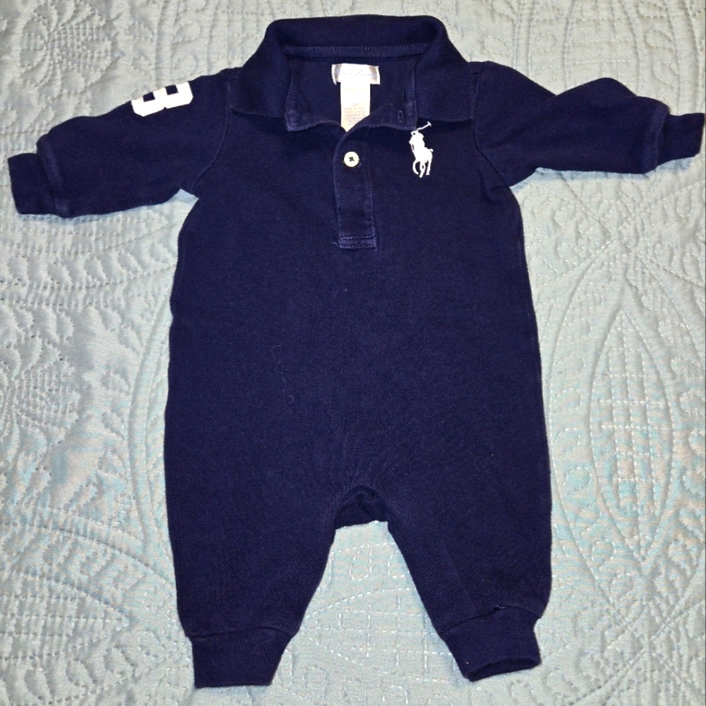 Polo by Ralph Lauren Boy's 3M Blue One Piece